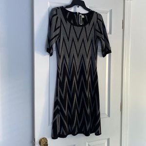 Soft, comfortable dress that looks great with heels or boots.  Size 8, easy fit.